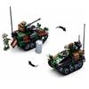 Немецкая бронированная машина Weasel времен Второй мировой войны, наборы кубиков, классические модели оружия, детские игрушки, совместимые с основными брендами
