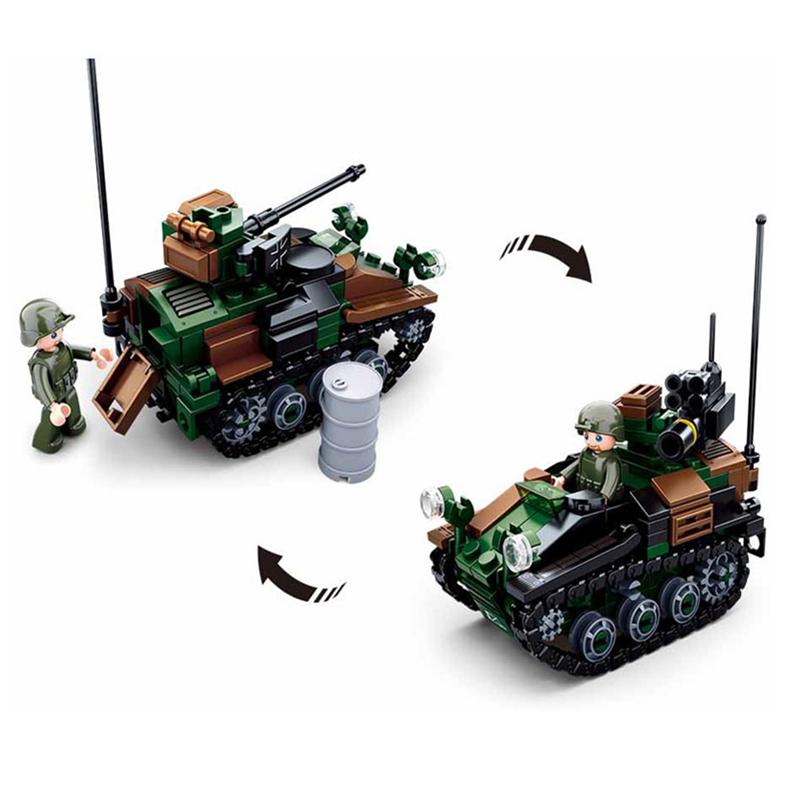 Немецкая бронированная машина Weasel времен Второй мировой войны, наборы кубиков, классические модели оружия, детские игрушки, совместимые с основными брендами