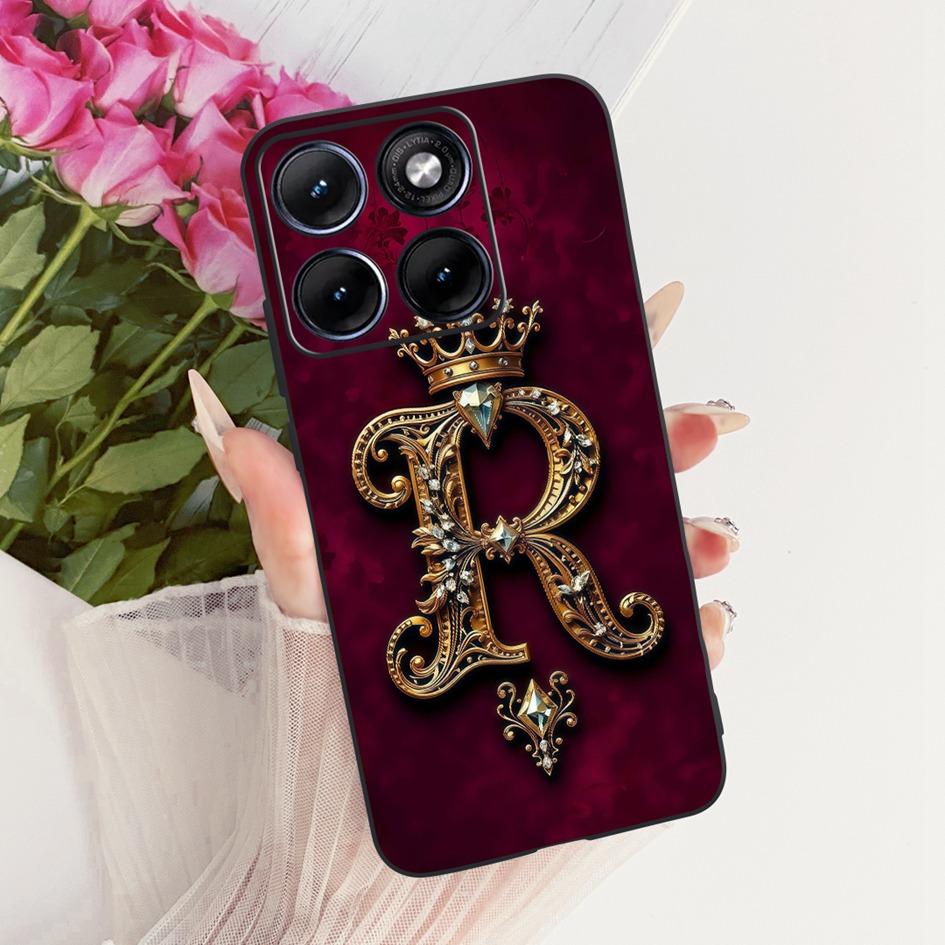 Чехол для Motorola Edge 70 Fusion 5G Популярные первые буквы Чехол для пары из силикона Мягкий чехол для телефона Для Motorola Edge 70 Fusion+ Fundas