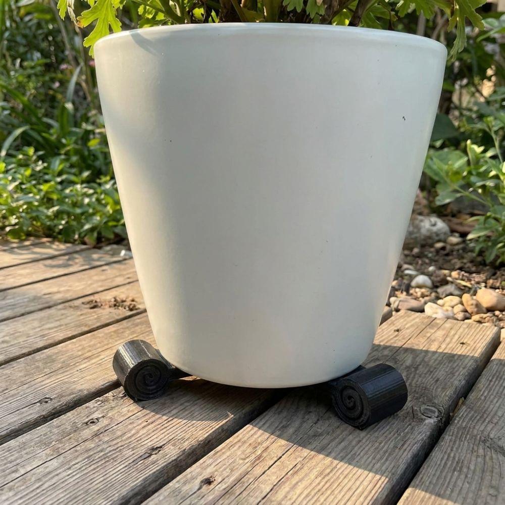 3Pcs 3D Printed Mini Cylindrical Plant Pot Risers Planter Support Blocks Indoor Potted Plants