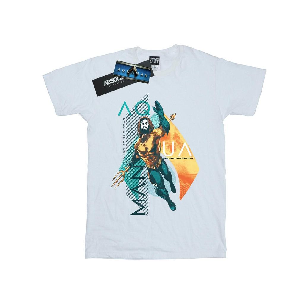 DC Comics Boys Aquaman Tropical Icon T-Shirt