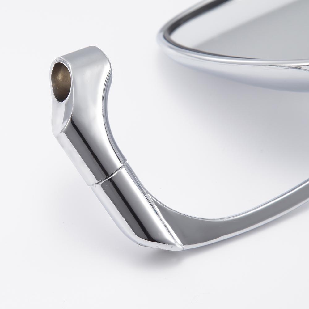 Мотоцикл Черное заднее зеркало Ретро Мото Мотоциклы Мотоцикл Скутеры Овальные зеркала заднего вида Зеркала бокового вида Кафе