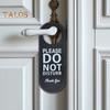 Не беспокоить Дверная вешалка Двусторонняя искусственная кожа Добро пожаловать Пожалуйста, постучите Домашний Офис Дверная ручка Знак Подвесной декоративный орнамент