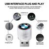Автомобильный светодиодный USB-светильник, атмосферообразующий свет для салона автомобиля, эмблема автомобиля для M3 M4 M5 M6 F20 F30 G20 F31 F11 X3 F25 X4 I3 1 3 5 Серии