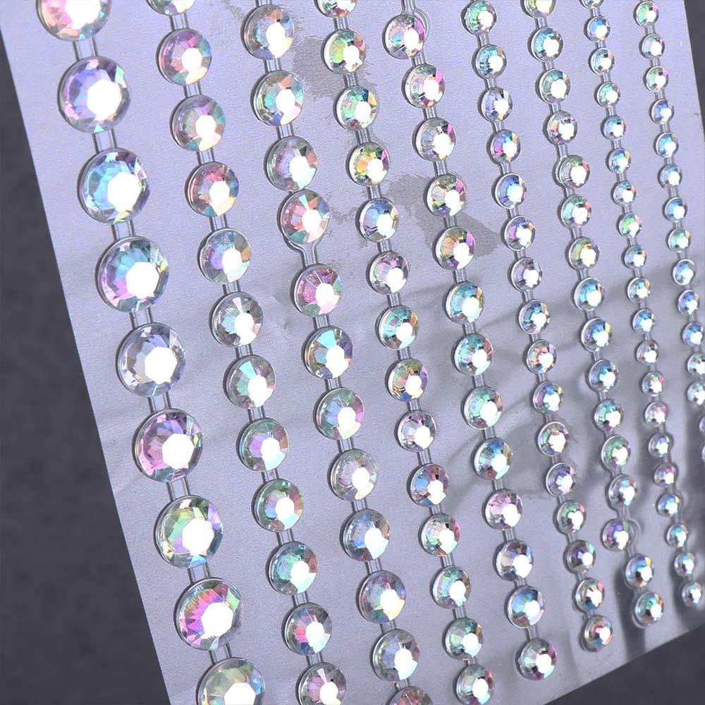 Стразы полоска наклейка клейкая наклейка лицо временные татуировки наклейки украшения для волос стразы