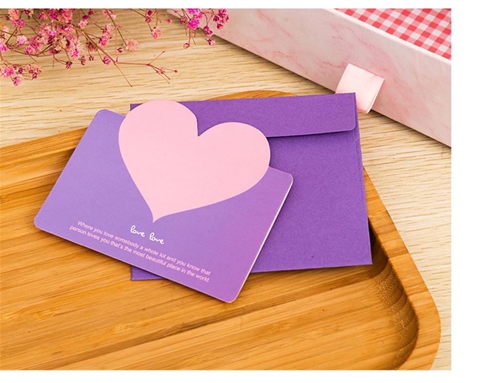 Подарок на день рождения Сердце Поздравительная открытка Благодарственная открытка Любовные пожелания Бумага
