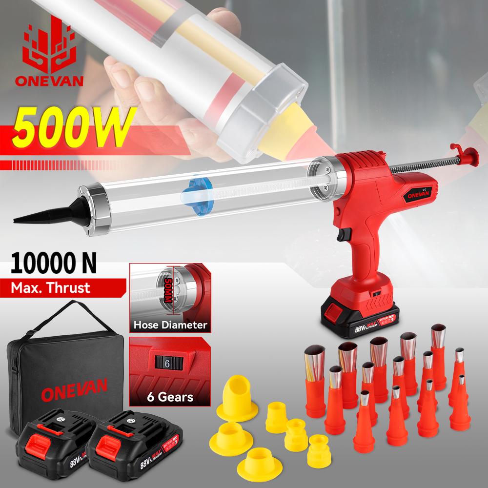 ONEVAN Аккумуляторный электрический клеевой пистолет Многофункциональный электрический пистолет для герметика для стекла Инструмент для клея-герметика для аккумулятора 21 В 18 В