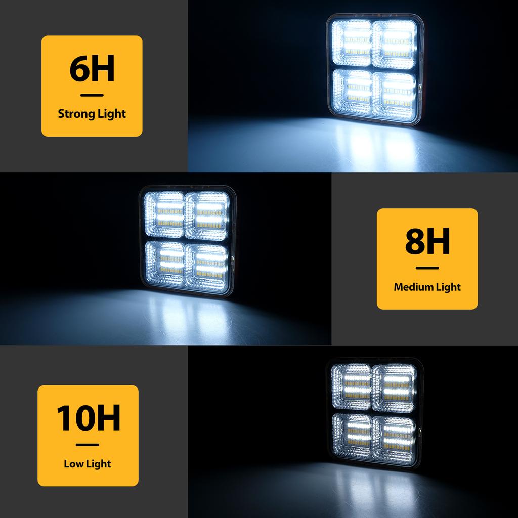 1 шт./2 шт. 120 Вт портативный светодиодный прожектор супер яркий светодиодный рабочий свет USB солнечный перезаряжаемый для уличной лампы для кемпинга светодиодный фонарик