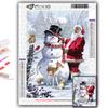 Popular 5D Diy Cross Stitch Christmas Tree Santa Snowman Painting Full Drill Cross-Stitch Crafts Kit Wall Sticker Home Decor