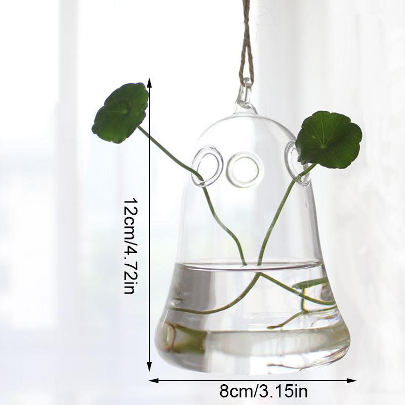 1 шт. прозрачные вазы для гидропоники, террариумный контейнер, подвесная стеклянная ваза, цветочный горшок