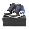 DQ8426-154 Nike Air Jordan 1 Mid Яркий Конкорд Черный Синий Фиолетовый Белый (Мужской)
