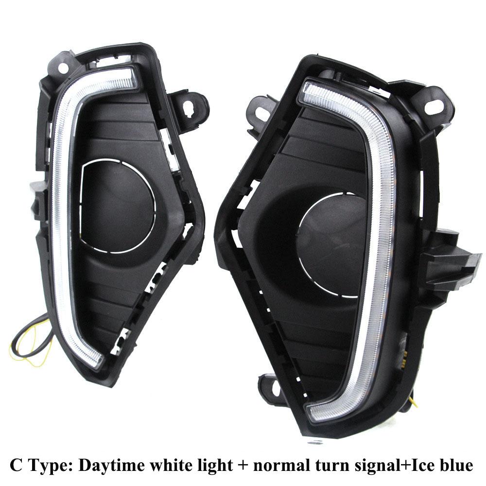 Tri-Color Daytime Running Light Fog Light LED for Toyota RAV4