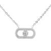Серебряное колье с фианитами, вес изделия 3,97 гр (2209157)