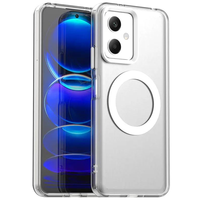 Чехол для Poco X5 5G Чехол для Poco X5 X6 X7 Pro 5G Полупрозрачный матовый магнитный противоударный защитный бампер конфетного цвета