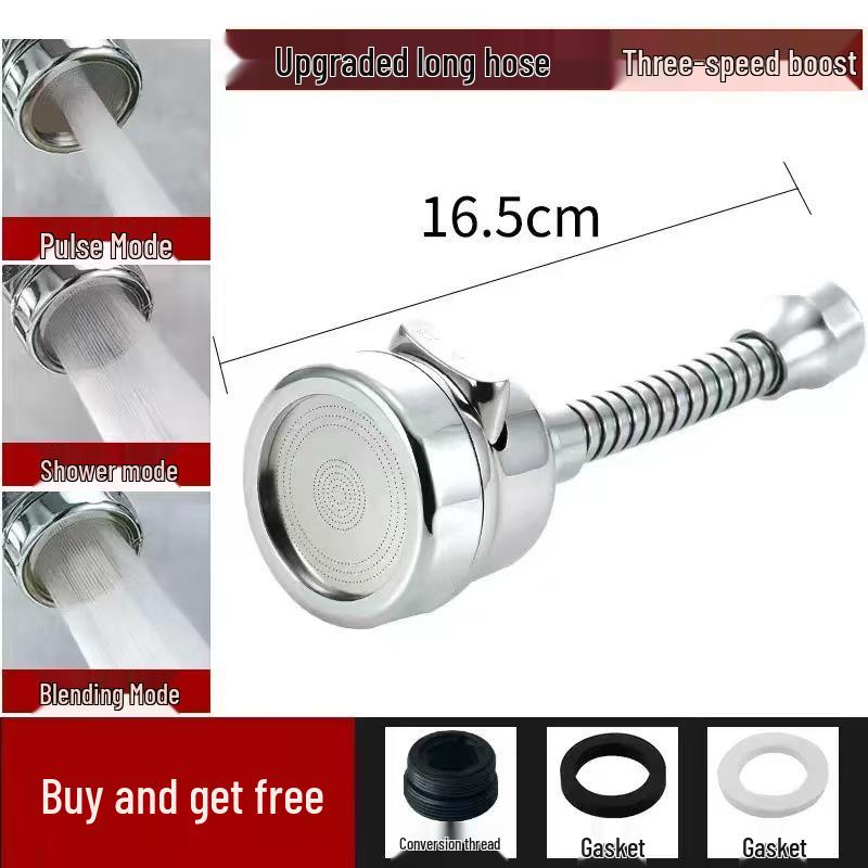 Six-Layer Faucet & Shower Head Water Filter - Universal Nozzle for Anti-Splash & Purification.