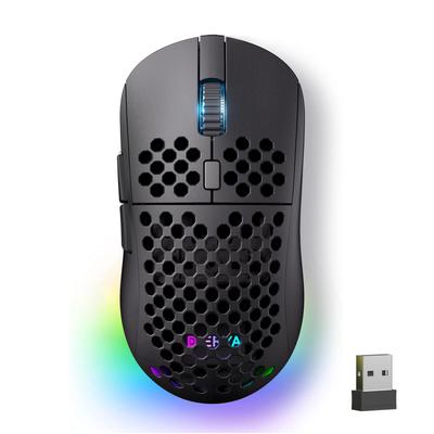 Беспроводная игровая мышь DIERYA Falcon M1 24000 батарея 6 настраиваемых RGB проводная мышь, DPI, 180 часов работы, сверхлегкая 90 г, кнопки, 2.4G/BT5.2/USB-C