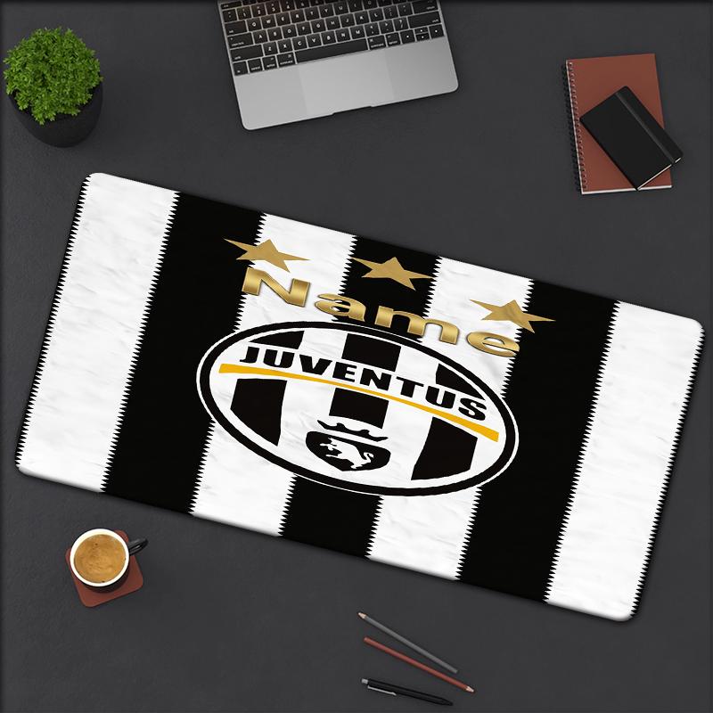 Custom Name Juventus Football Club Theme Mouse Pad Non Slip Rubber Base Multifunctional Office Home Decor Perfect For Workspace Personalization