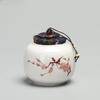 Ceramic Tea Caddy Canister Mini Portable Travel Sealed Can Kitchen Food Storage Tanks Porcelain Candy Jars