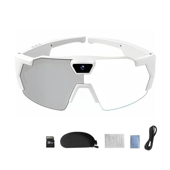 Очки с камерой и картой памяти 4K, умные бейсбольные солнцезащитные очки с записью фото, аудио, видео, легкие, для мужчин и женщин, носимые очки с камерой