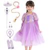 Rapunzel Dress Cosplay Costume Princess Costume Kids Halloween Princess Costume Costume Girls D204 [monoii] Children's