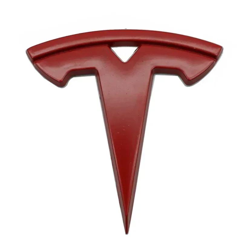 Car Sticker Tesla 5.5x5.5cm Metal Car Steering Wheel Cover Sticker for Tesla Model 3 S X Y Auto Interior Refitting Emblem Modifi