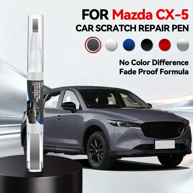 Для Mazda CX5 2012-2025 KE KF Ремонтный маркер для краски Подкраска Удаление царапин Сделай сам Автоаксессуары Черный Белый Серебристый Красный Синий Коричневый