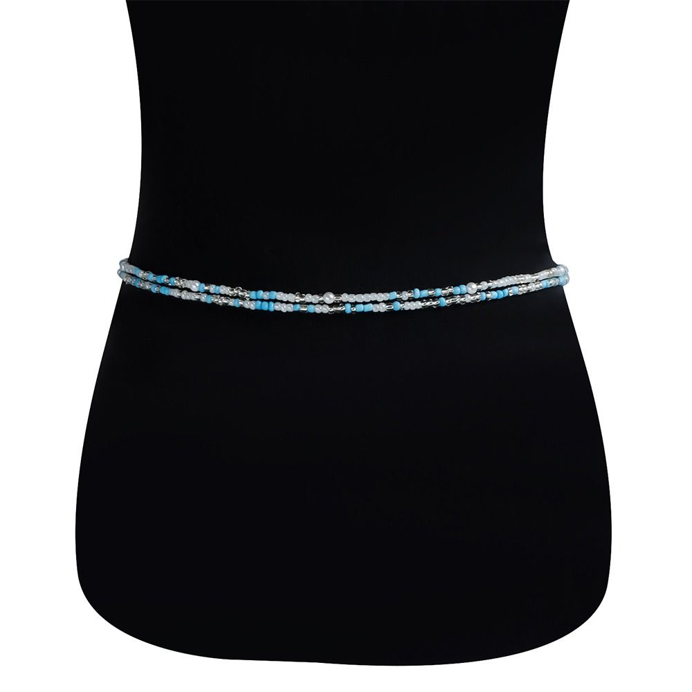 DIY Bohemian Seed Beaded Waist Chain Pearl Shell Waist Belt For Female Women Lady Girl