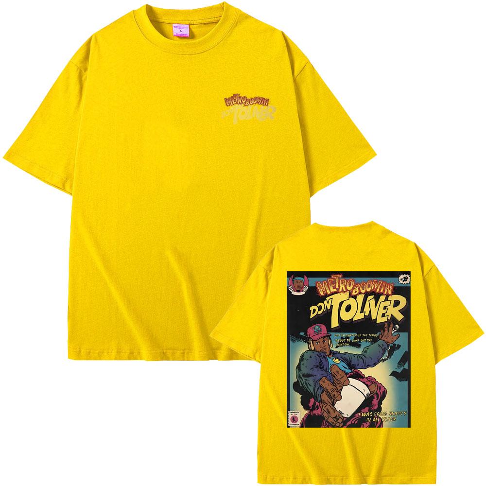 Рэпер Metro Boomin Don Toliver Графическая футболка Мужская Женская Мода Оверсайз Футболки Топы Короткий Рукав Мужская Хип-Хоп Футболка с Круглым Вырезом