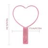 Portable Ins Liquid Shape Heart Mirror Handheld Desktop Cosmetic Mirror Makeup Mirror Travel Metallic High Definition Mirror