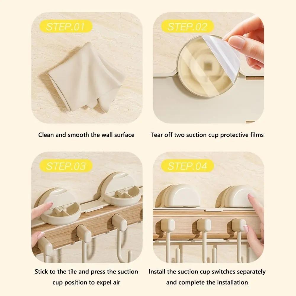 Punch-free Suction Cup Stretch Hook Wall-mounted Expansion Gap Hook Sticky Hook Coat Hanger