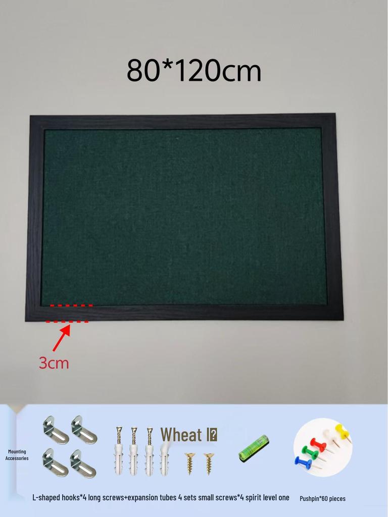 Пробковая доска с бахромой и черной рамкой: Настенный дисплей для фотографий и сообщений на тему детского сада