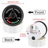 52MM Rudder Angle Indicator with 8 colors backlight Waterproof Rudder Position Gauge with Sensor 0-190ohm for Boat Yacht Marine