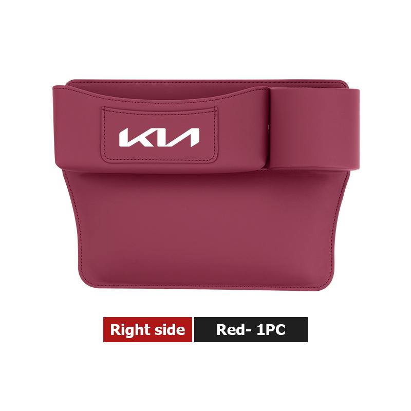 LQFH2 For KIA Car Door Side Seat Gap Storage Box Cup Holder Interior Accessories Rio K5 K2 Sportage Ceed Sorento Picanto Stinger Soul