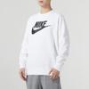 Nike Letter Brand Logo Print Crew Neck Long Sleeve Sweatshirt Men Tops White DQ4913-100