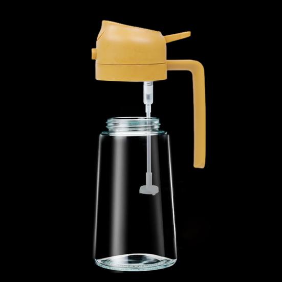 470 мл распылитель масла 2 в 1 прозрачный толстый герметичный большой емкости эргономичная ручка диспенсер для оливкового масла бутылка распылительная насадка пищевой класс