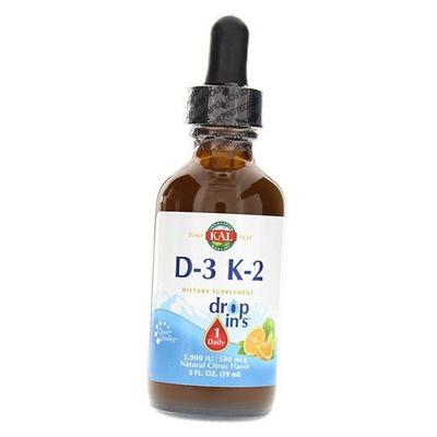 Жидкий Витамин Д3 К2, Vitamin D-3 K-2 Drop, 59мл Цитрус (36424009)