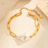 Imitation Pearl Pearl Bracelet Elegant Chain Bracelet Fashion Gold Plated Bracelet  Women Jewelry