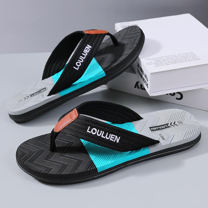 Summer New Wear-resistant Anti-skid Beach Fashion Trend Clip Foot Thick Bottom Flip-flops
