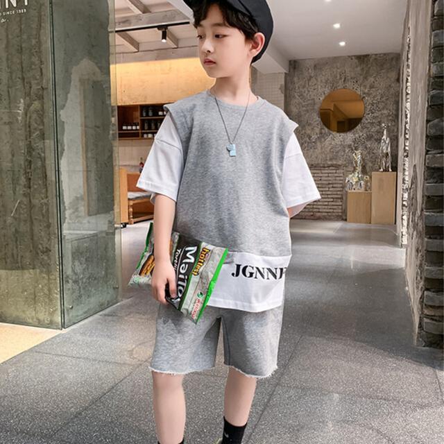 Детская одежда для мальчиков, футболка из двух предметов с контрастными рукавами и шорты, комплект из 2 предметов, летняя уличная одежда для подростков, спортивный костюм с буквами