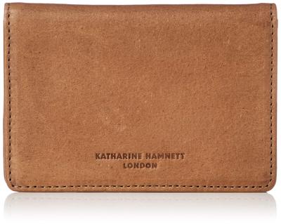 Визитница Hamnett из высококачественной отечественной мягкой коричневой кожи [Catherine London], чехол,