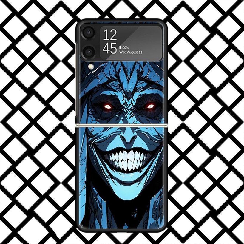 Devil Satan Dark Phone Case For Samsung Z Flip 7 6 5 4 3 Galaxy ZFLIP7 ZFlip6 5G Flip5 Flip4 Flip3 5g Black Hard Cover