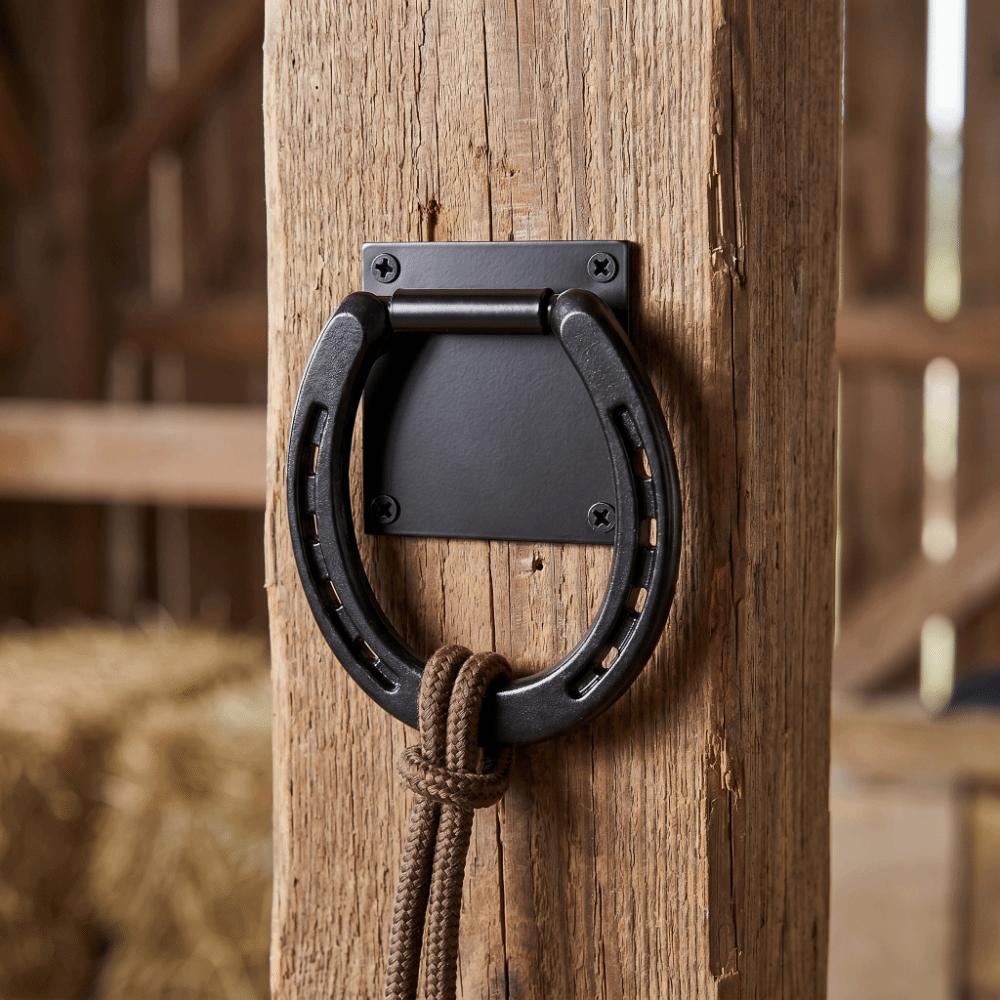 Heavy Duty Horse Tie Down Ring Solid Horse Hitching Ring Barn Supplies Horse Safety Tie Ring Stall