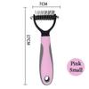 New Top-notch, premium deshedding brush for dogs, puppies, and cats - Effective hair remover and knot cutter for superior sheddi