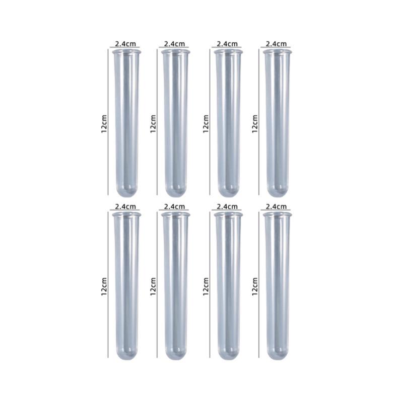 Силиконовая форма для литья смолы с пробирками для гидропоники/цветов, домашнего офиса, рабочего стола