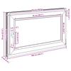 Basement Window RISOR 100 x 70 cm PVC and Glass Anthracite
