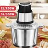 3/2л 250/300Вт 2 Скорости Электрические Мясорубки Измельчитель Мяса и Овощей Нержавеющая Сталь Измельчитель Ломтерезка Кухонный Комбайн Колбасница