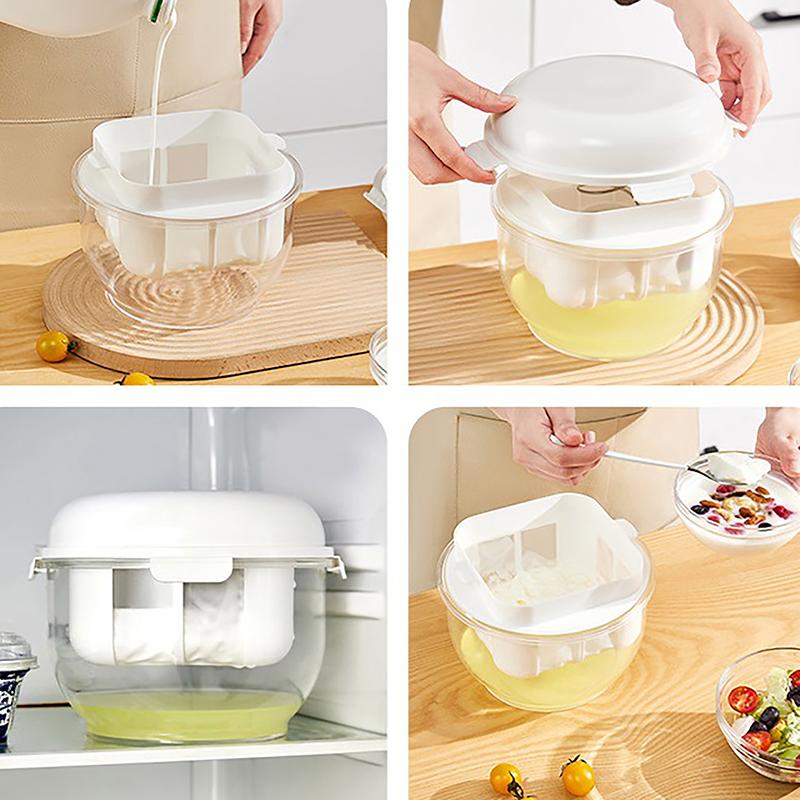 Coffee Yogurt Filter Maker Self-Made Greek- Yogurt Soybean Milk Cheese Whey Separator Water Draining Fine Mesh Strainer