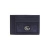 Gucci Ophidia Double G Logo Palladium Tone Accessories Canvas And Leather Card Holder Men Card Holder Blue Dark-Blue 732018-UULBN-4055