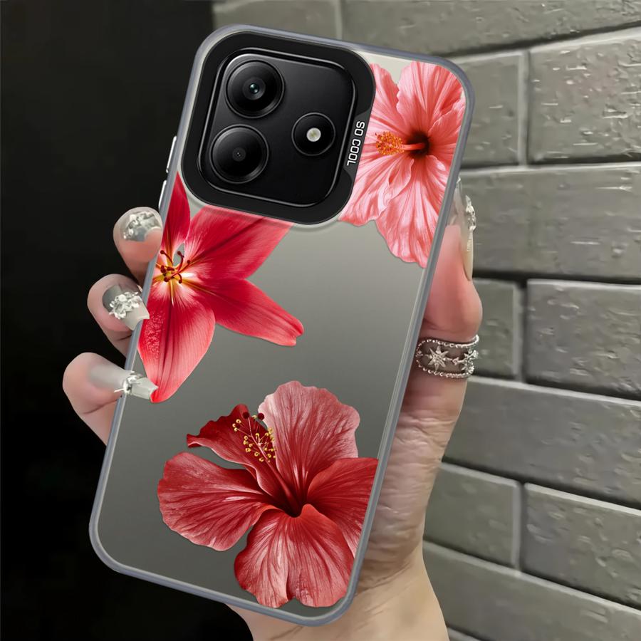 Прозрачный чехол с принтом вишневого цвета для Xiaomi Mi 11 Lite 13T 12T Pro Задняя крышка телефона