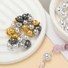 10pair/Lot 6/8/10mm Round Magnetic Connectors Clasps Magnet Charms End Cap for DIY Jewelry Making Couple Bracelet Necklace